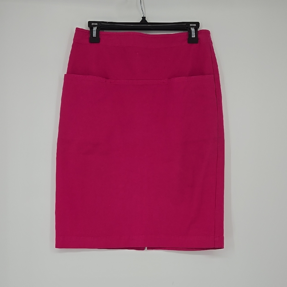 Theory Women's Pink Pencil Skirt Back Zipper Closure Size 6
